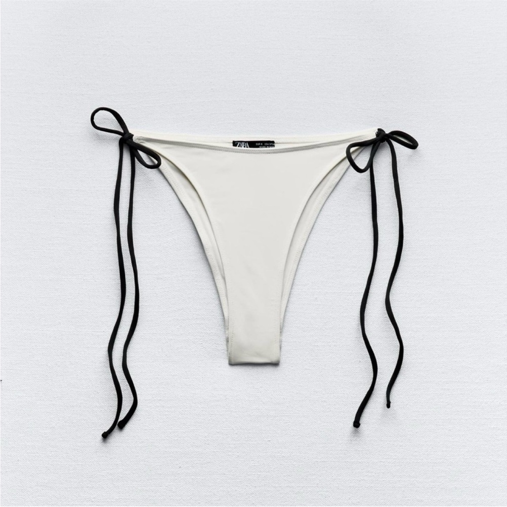 ZARA BIKINI BOTTOM WITH CONTRAST SIDE TIES